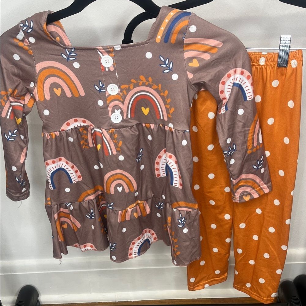Kids Rainbow 🌈 and Polka dots Set
